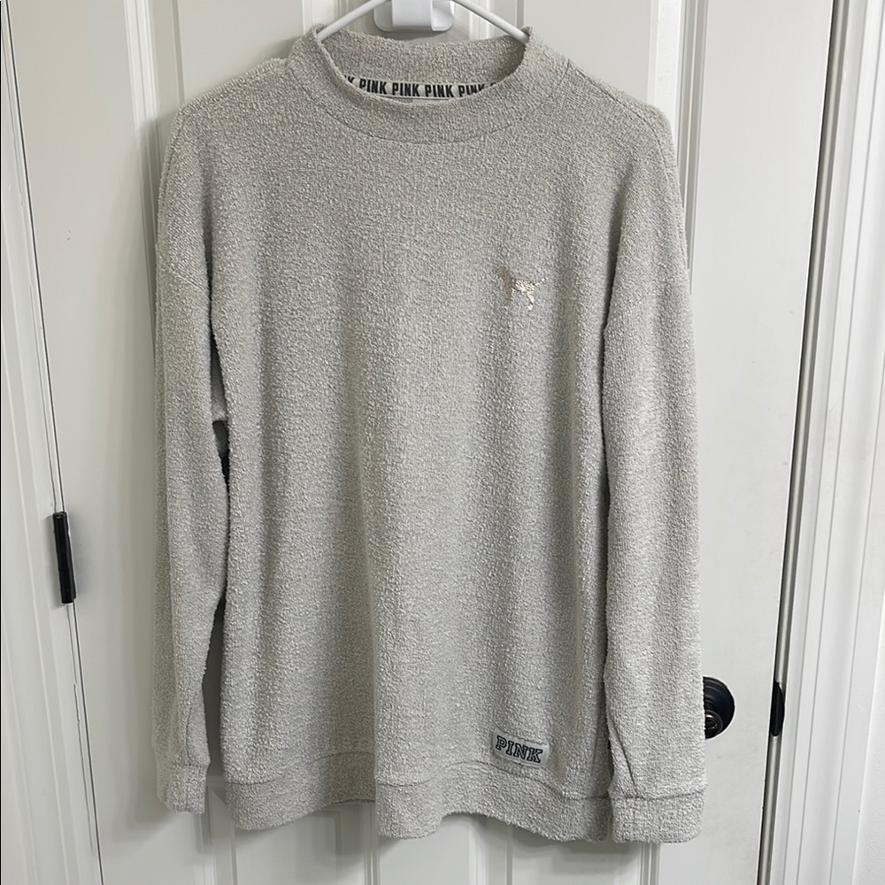 PINK Victoria's Secret Gray Crewneck Sweater
